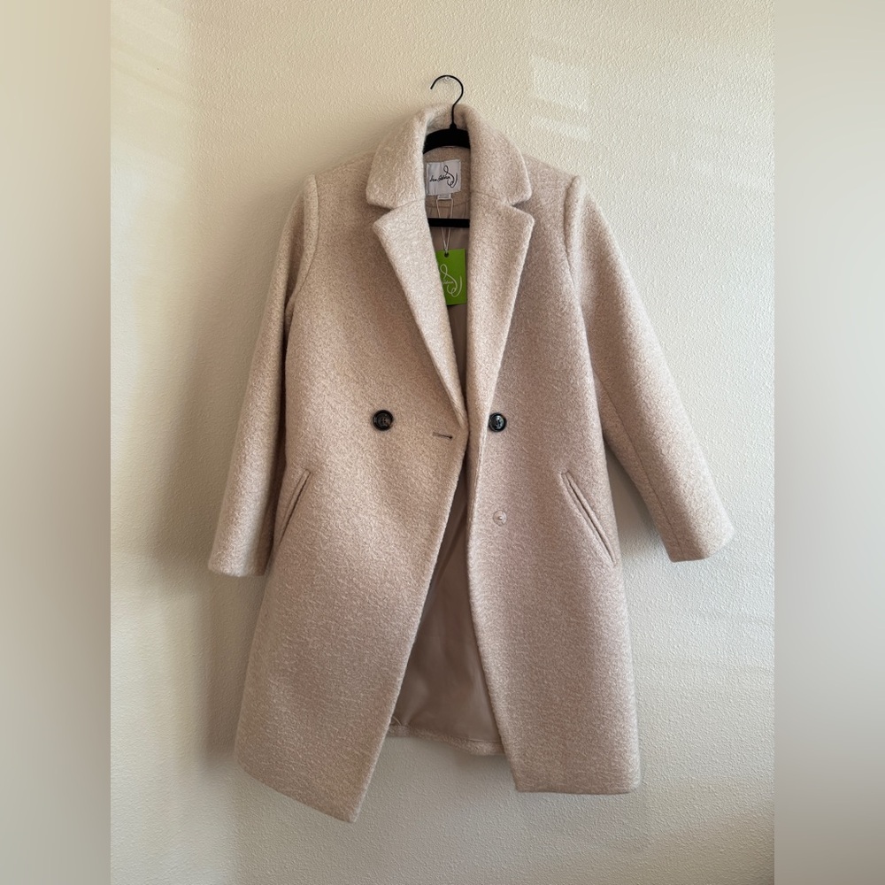 Sam Edelman Cream Pea Coat